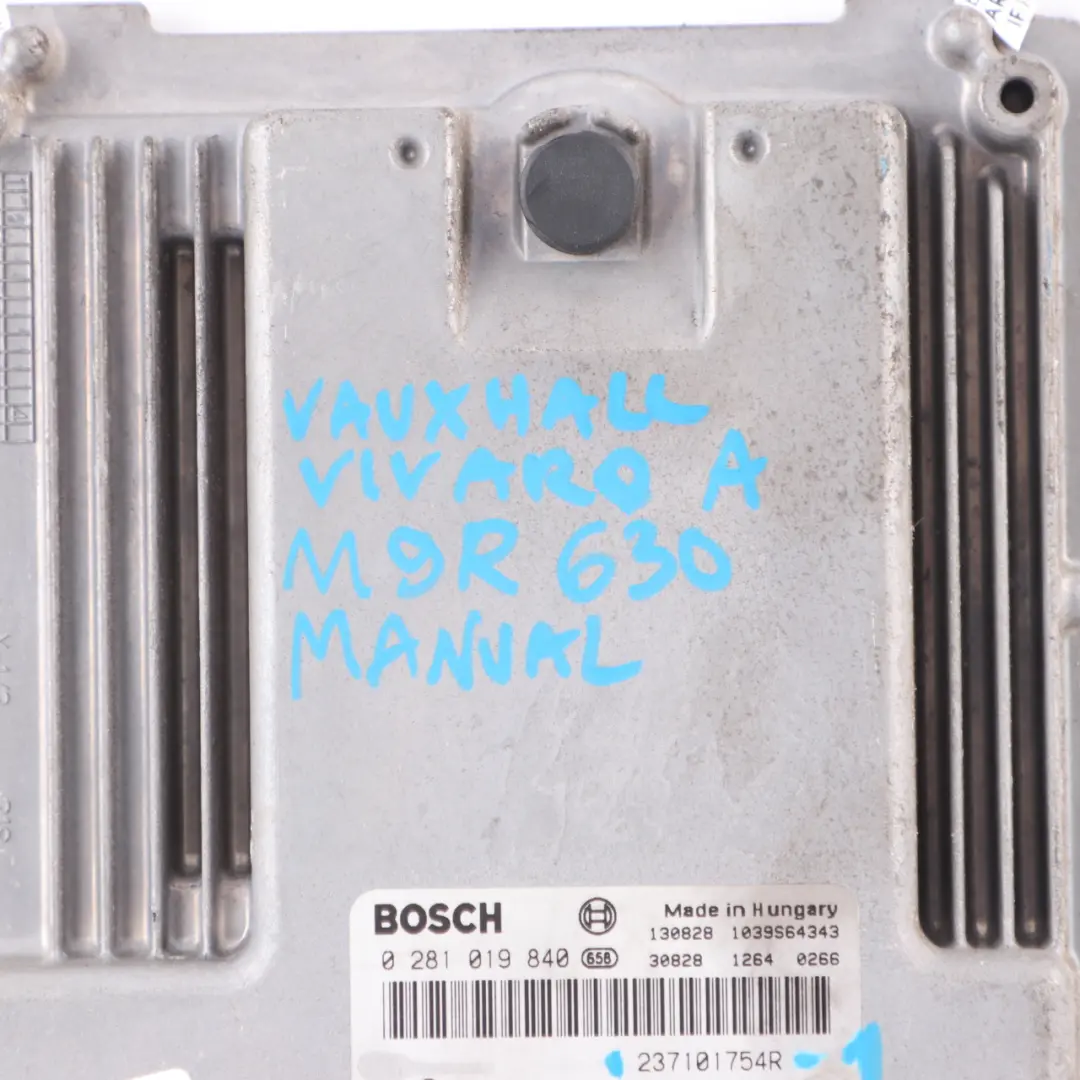 M9R 2.0 DCI Engine Control Unit ECU to Renault Trafic 2 Vauxhall Vivaro with Part number 237101754R Renault Trafic 2 Vauxhall Vivaro M9R 2.0 DCI Engine Control Unit ECU - SKU 237101754R-1 - Part number 237101754R