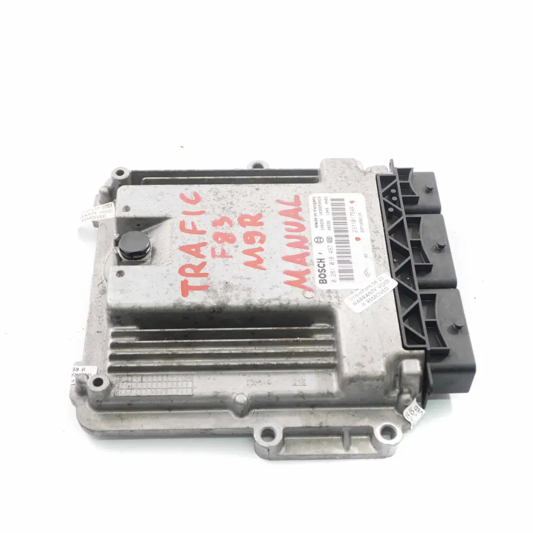 Renault Trafic F83 M9R 2.0 DCI Engine Control Unit Module ECU Manual - SKU 237101754R - Part number 237101754R