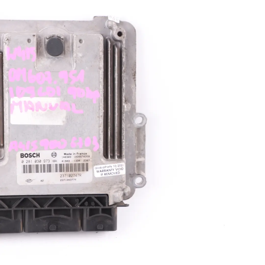 Mercedes W415 Citan 109 CDI OM607.951 Engine Unit Module ECU A4159006703 Manual - SKU 237102747R - Part number 237102747R