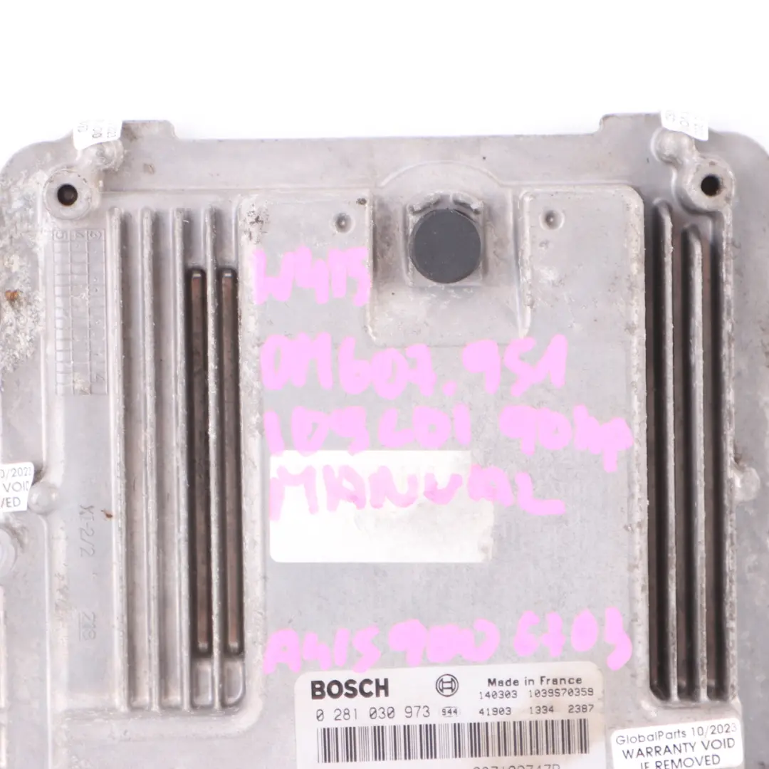 OM607.951 Engine Unit Module ECU A4159006703 Manual to Mercedes W415 Citan 109 CDI with Part number 237102747R Mercedes W415 Citan 109 CDI OM607.951 Engine Unit Module ECU A4159006703 Manual - SKU 237102747R - Part number 237102747R