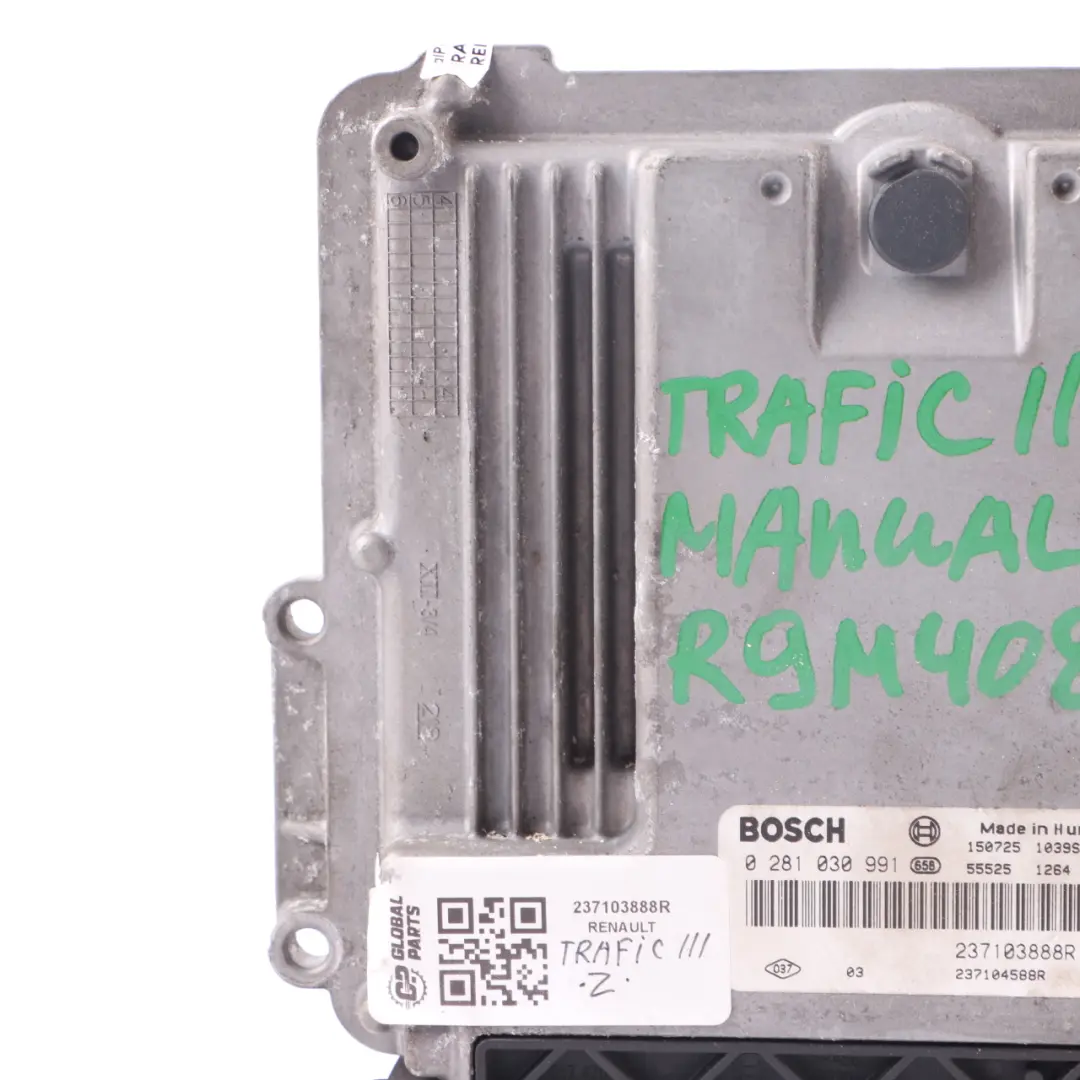 Renault Trafic 3 R9M 1.6 DCI Engine Control Unit Module ECU Manual - SKU 237103888R - Part number 237103888R