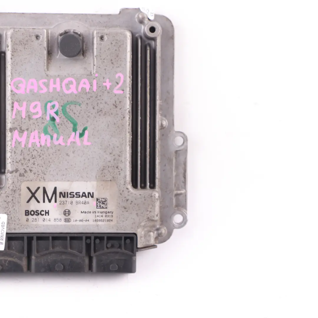 Quashqai J10 M9R 2.0 DCI Diesel Engine Control Unit ECU Manual to Nissan with Part number 23710BR40A Nissan Quashqai J10 M9R 2.0 DCI Diesel Engine Control Unit ECU Manual - SKU 23710BR40A - Part number 23710BR40A