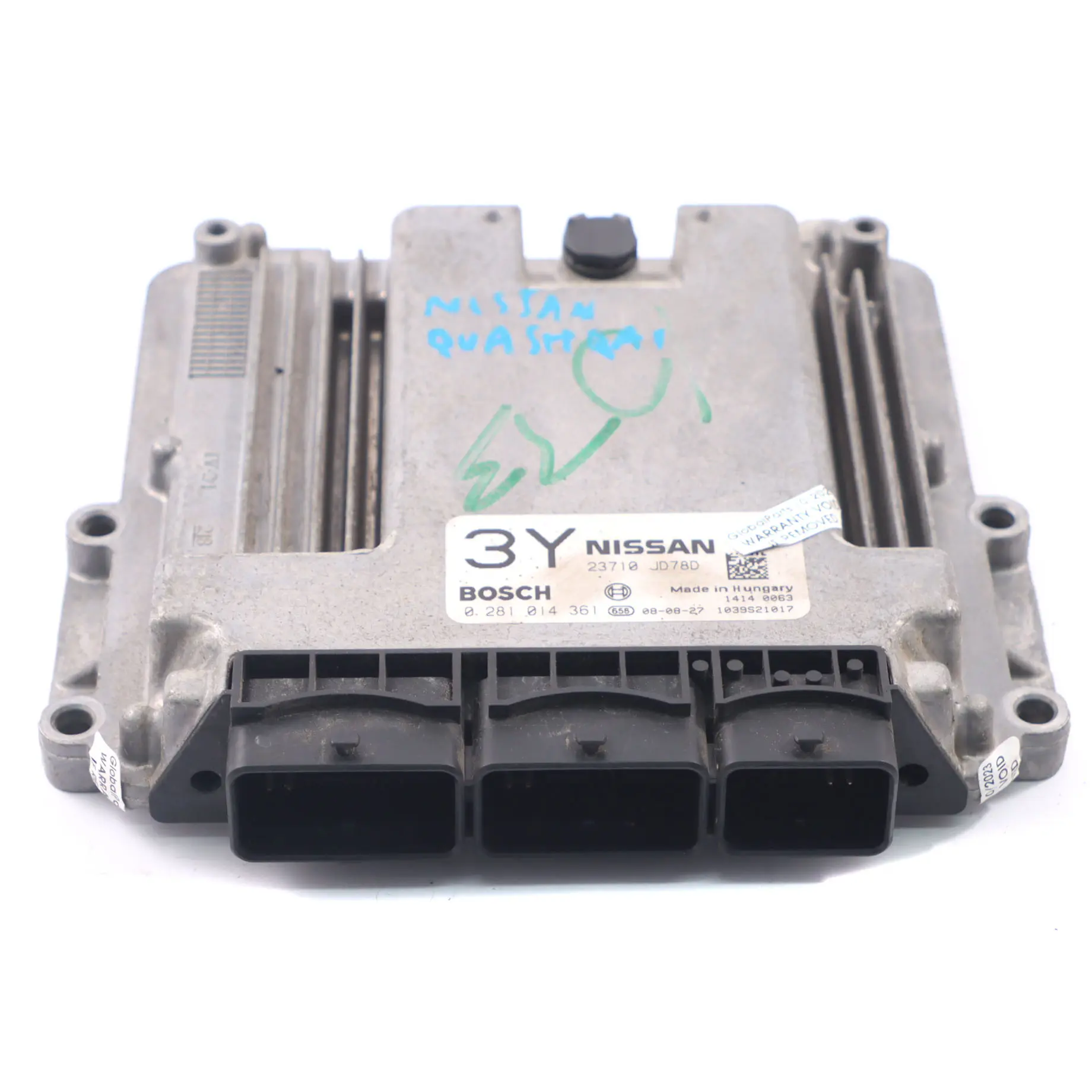 Nissan Qashqai Module ECU l'unité contrôle moteur diesel 23710 JD78D 0281014361