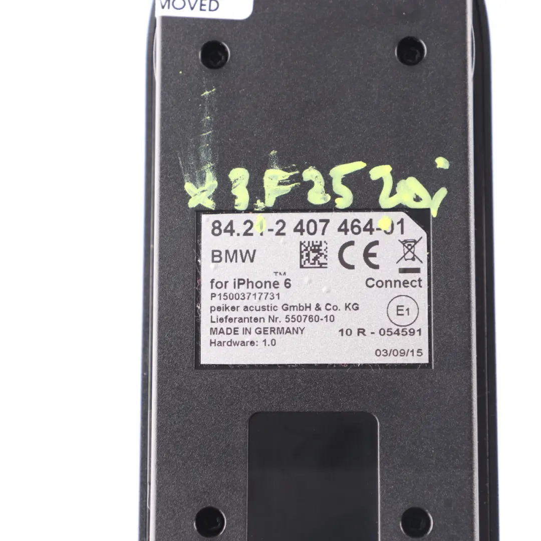  Snap-in Phone Adapter BMW F10 F20 F30 Mini F56 Telephone Holder iPhone 6 - SKU 2407464 - Part number 2407464