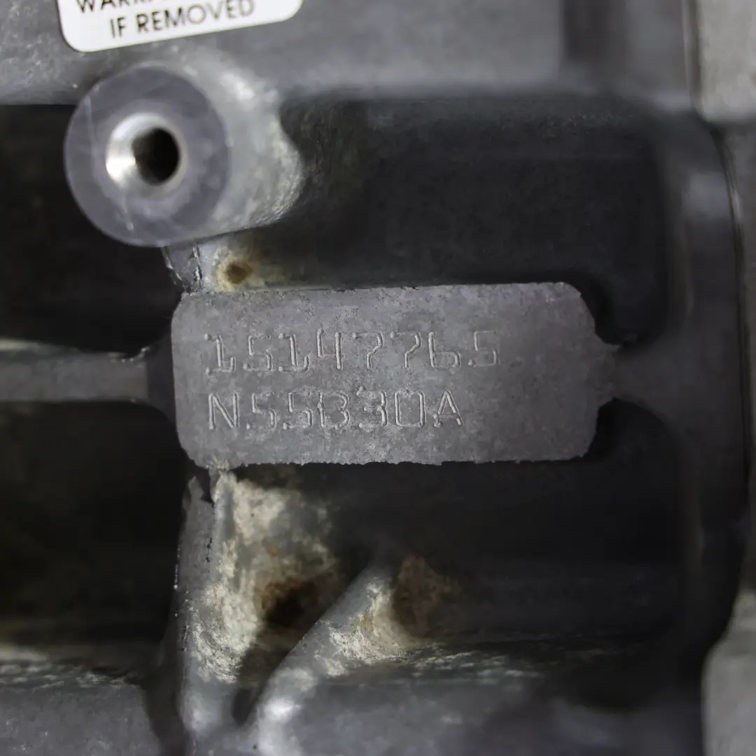 Motore Nudo N55 N55B30A 159 000 km, GARANZIA per BMW F10 F11 LCI 535I F06 F13 640I con numero di parte 2413122 BMW F10 F11 LCI 535I F06 F13 640I Motore Nudo N55 N55B30A 159 000 km, GARANZIA - SKU 2413122 - Numero di parte 2413122