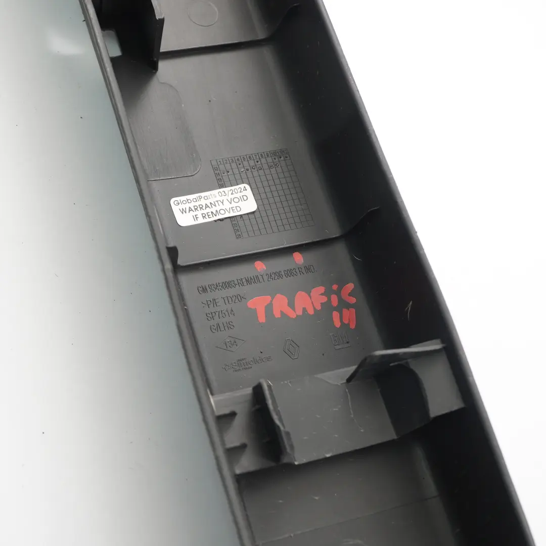 Renault Trafic Verkleidung Säule Panel D Abdeckung hinten links - SKU 242966083R - Teilenummer 242966083R