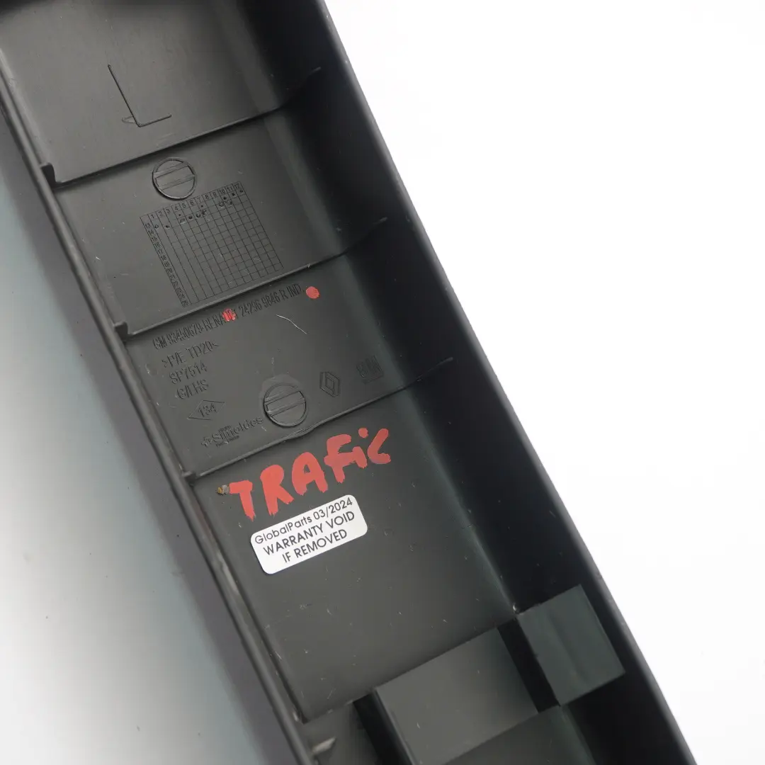 Verkleidung Säule Panel D Abdeckung hinten rechts für Renault Trafic mit Teilenummer 242969846R Renault Trafic Verkleidung Säule Panel D Abdeckung hinten rechts - SKU 242969846R - Teilenummer 242969846R