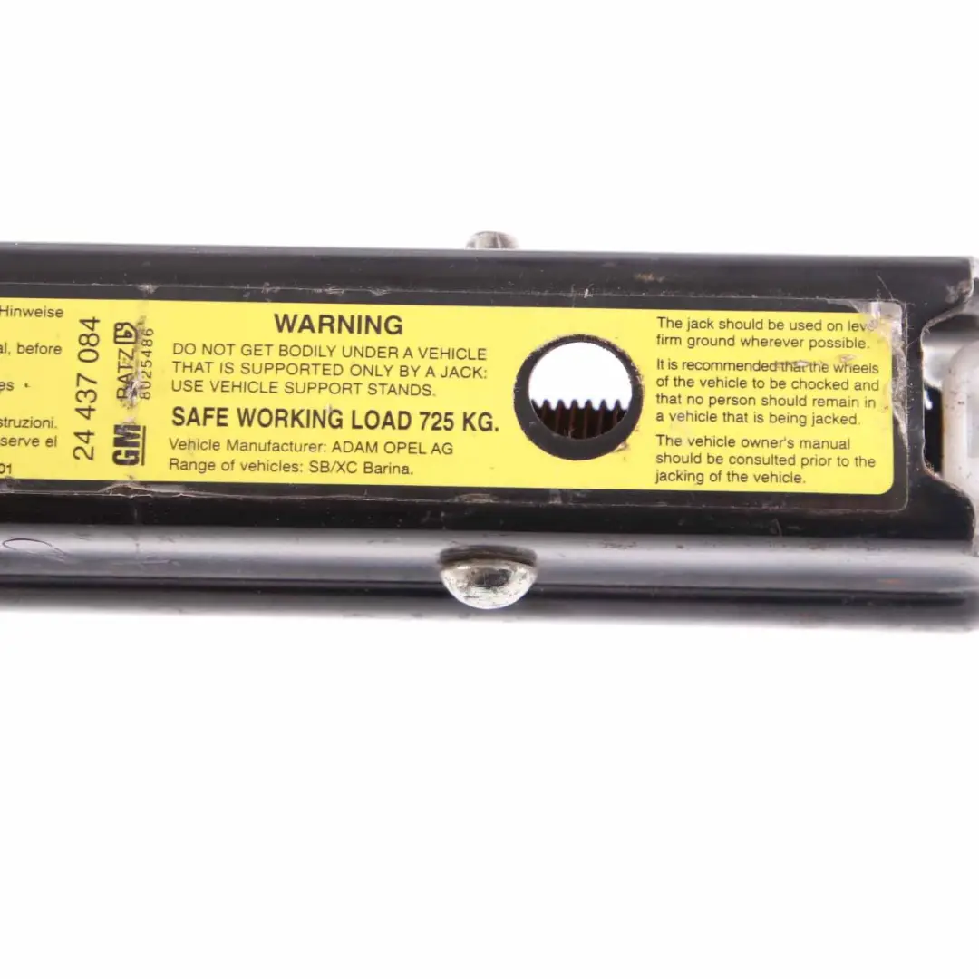 Wagen Heber Notrad Werkzeug für Opel Corsa GM mit Teilenummer 24437084 Opel Corsa GM Wagen Heber Notrad Werkzeug - SKU 24437084 - Teilenummer 24437084