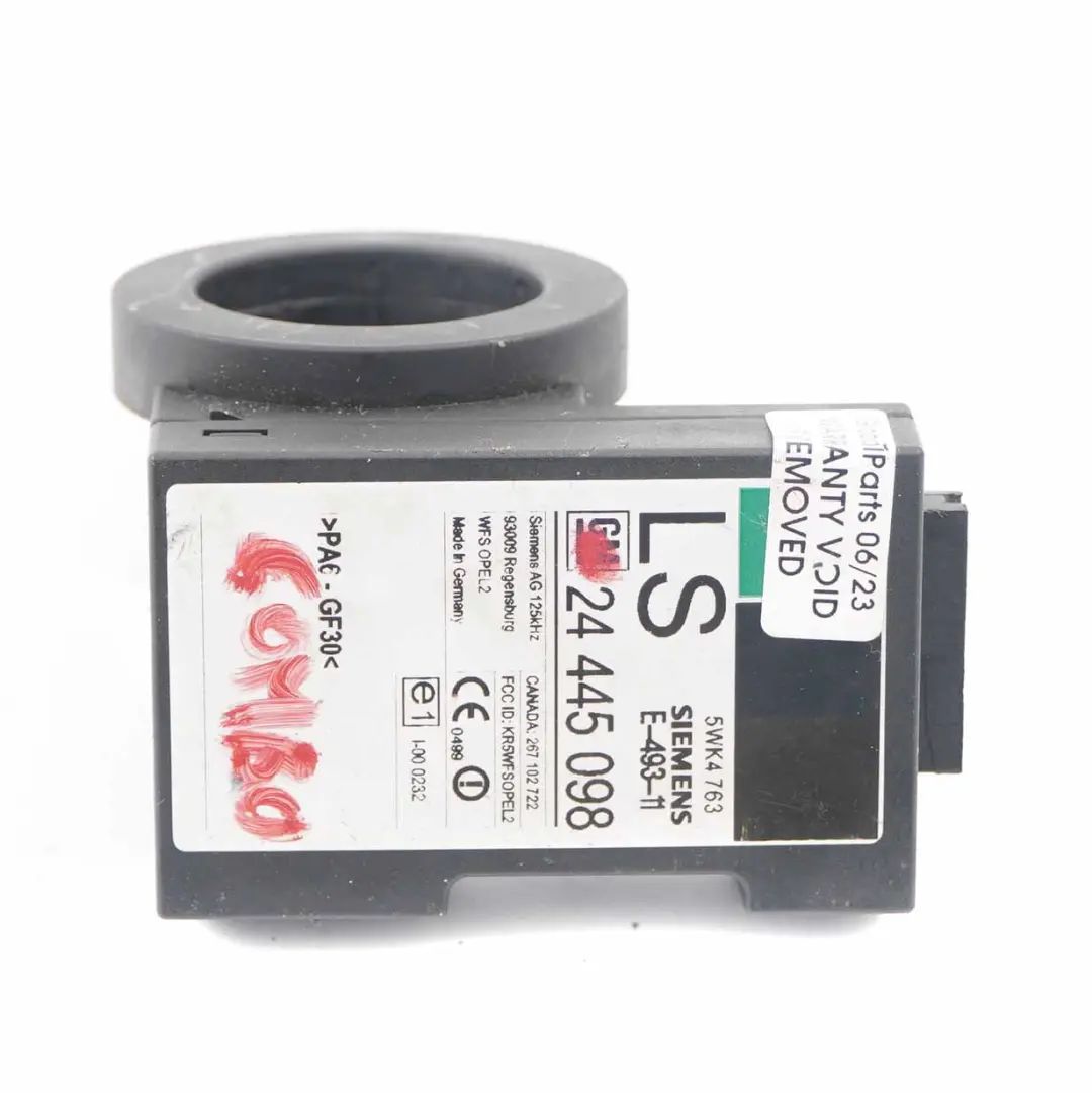 Immobilizer Antenna Immobilizer Module Unit to Opel Astra Vectra Zafira with Part number 24445098 Opel Astra Vectra Zafira Immobilizer Antenna Immobilizer Module Unit - SKU 24445098 - Part number 24445098