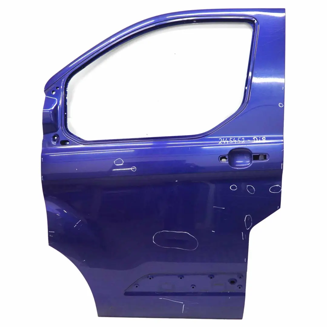 Ford Transit Mk8 Front Door Left N/S Door Cover Shell Deep Impact Blue - J4 - SKU 2445452-DIB - Part number 2445452