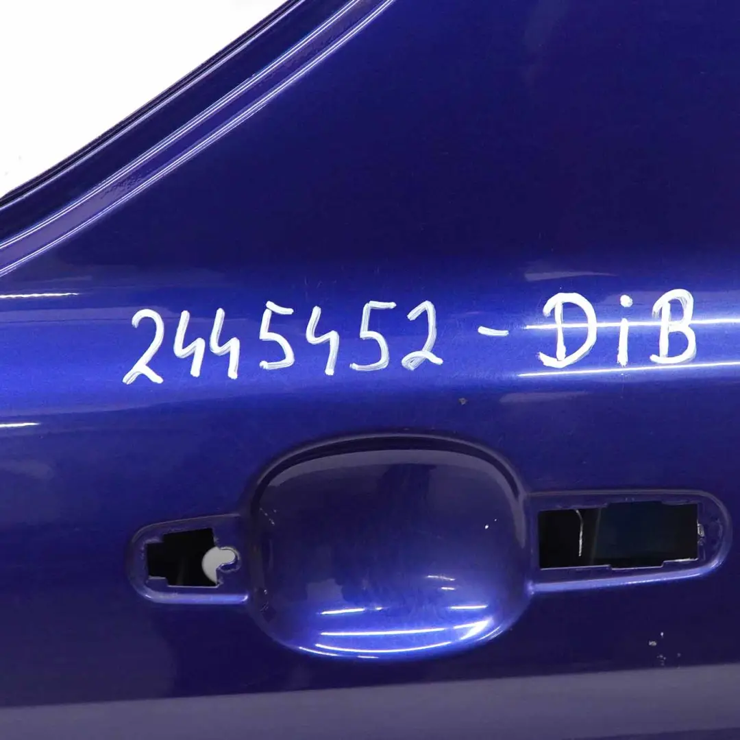 Mk8 Front Door Left N/S Door Cover Shell Deep Impact Blue - J4 to Ford Transit with Part number 2445452 Ford Transit Mk8 Front Door Left N/S Door Cover Shell Deep Impact Blue - J4 - SKU 2445452-DIB - Part number 2445452