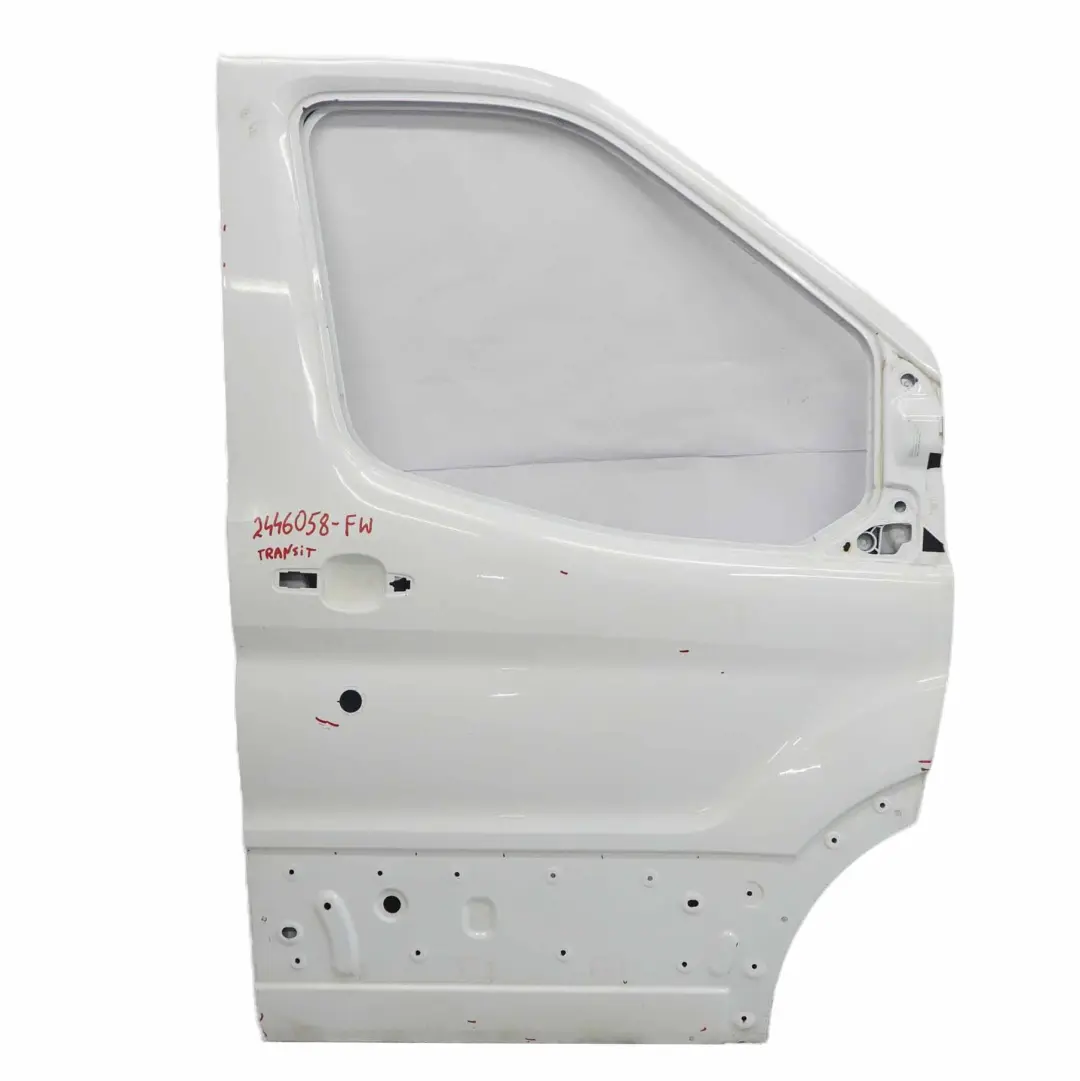 Mk8 Front Door Right O/S Door Cover Shell Frozen White - Z2 to Ford Transit with Part number 2446058 Ford Transit Mk8 Front Door Right O/S Door Cover Shell Frozen White - Z2 - SKU 2446058-FW - Part number 2446058