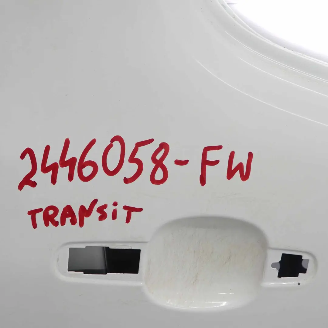 Mk8 Front Door Right O/S Door Cover Shell Frozen White - Z2 to Ford Transit with Part number 2446058 Ford Transit Mk8 Front Door Right O/S Door Cover Shell Frozen White - Z2 - SKU 2446058-FW - Part number 2446058