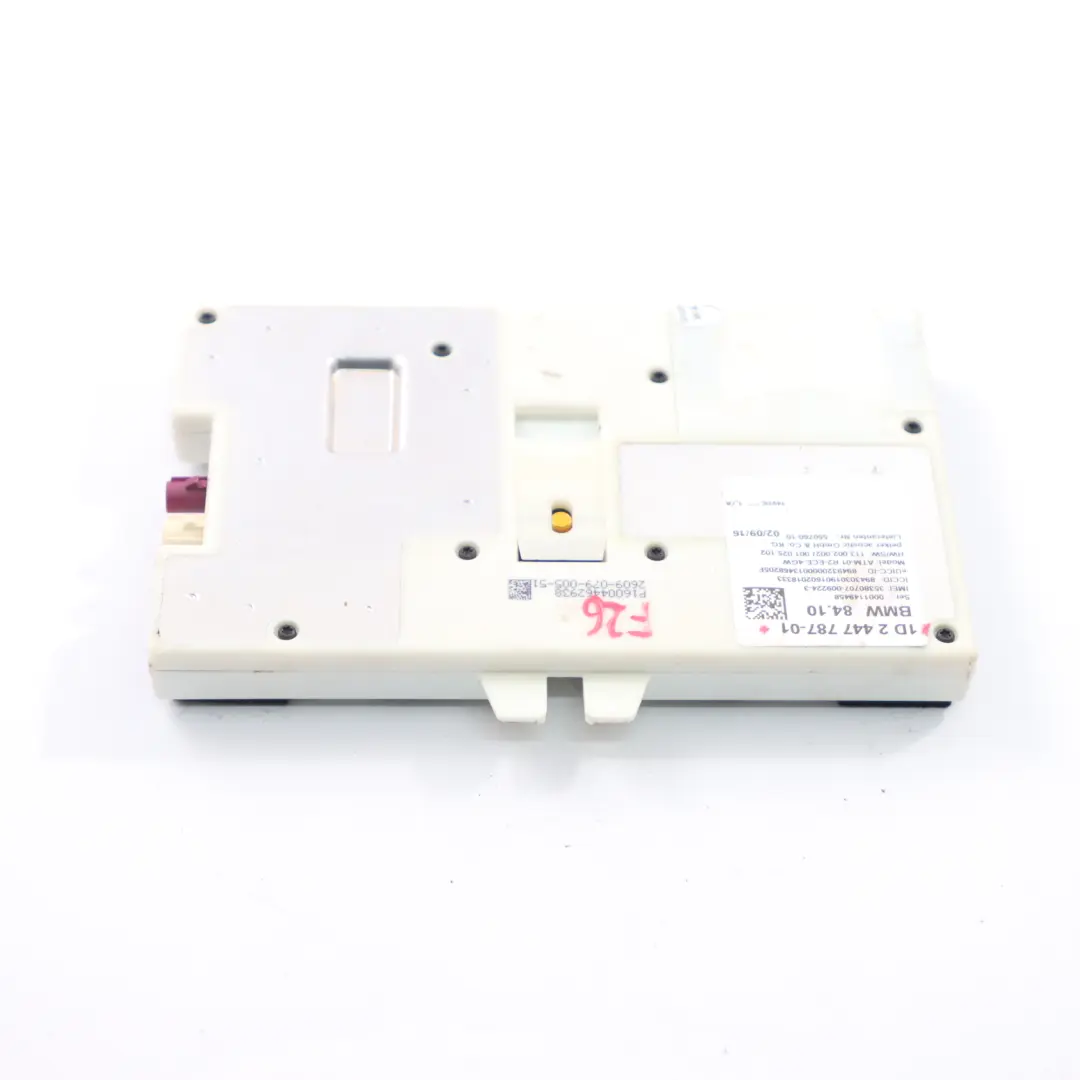 Modulo telematico Bluetooth controllo ECU per BMW G11 G30 G31 X4 F26 con numero di parte 2447787 BMW G11 G30 G31 X4 F26 Modulo telematico Bluetooth controllo ECU - SKU 2447787 - Numero di parte 2447787