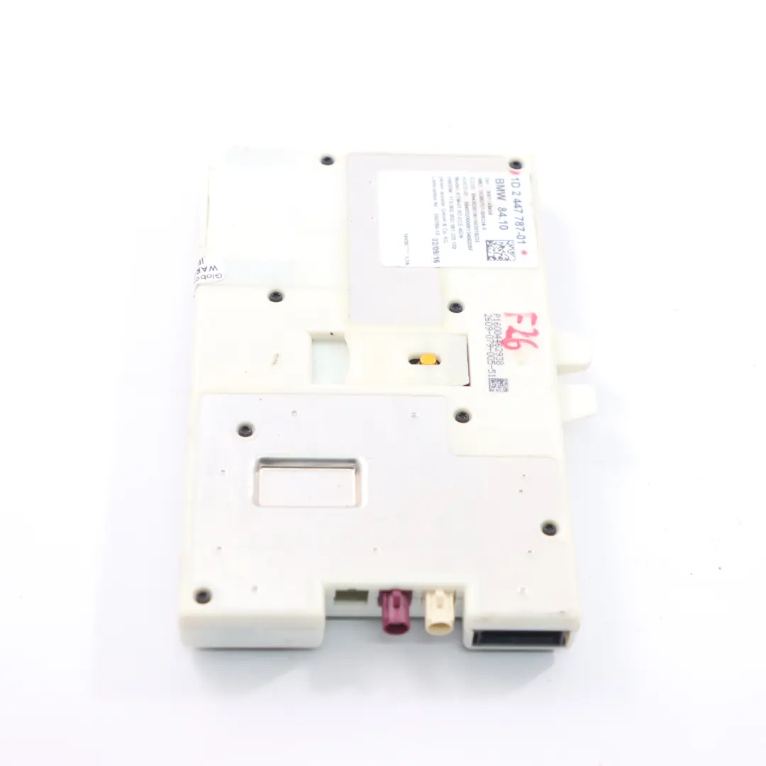 Modulo telematico Bluetooth controllo ECU per BMW G11 G30 G31 X4 F26 con numero di parte 2447787 BMW G11 G30 G31 X4 F26 Modulo telematico Bluetooth controllo ECU - SKU 2447787 - Numero di parte 2447787