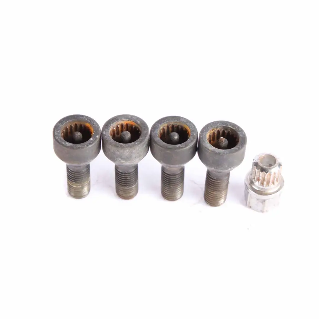  Radbolzen BMW E60 E84 E87 E90 Vierer Set Schwarz mit Adapter Sicherheit - SKU 2453959-3 - Teilenummer 2453959