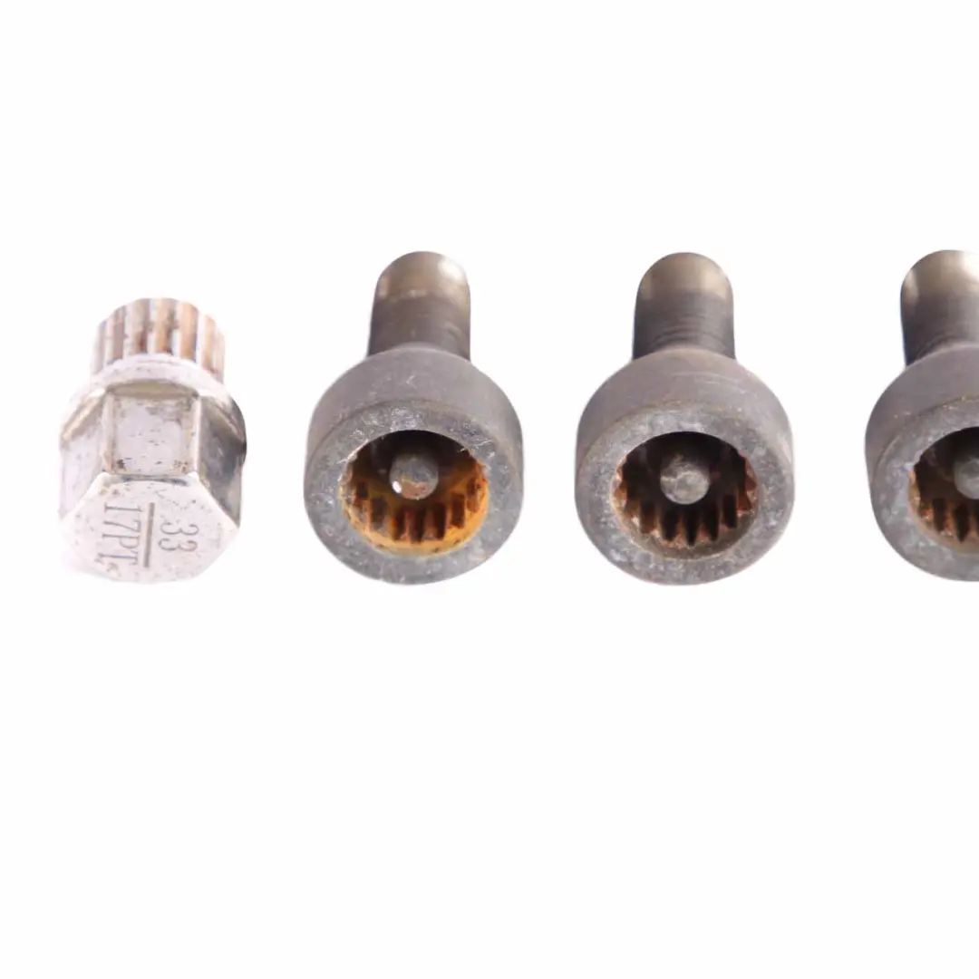  Perno De Rueda BMW E60 E84 E87 E90 Juego Cuatro Negro Con Adaptador Seguridad - SKU 2453959-3 - Número de pieza 2453959