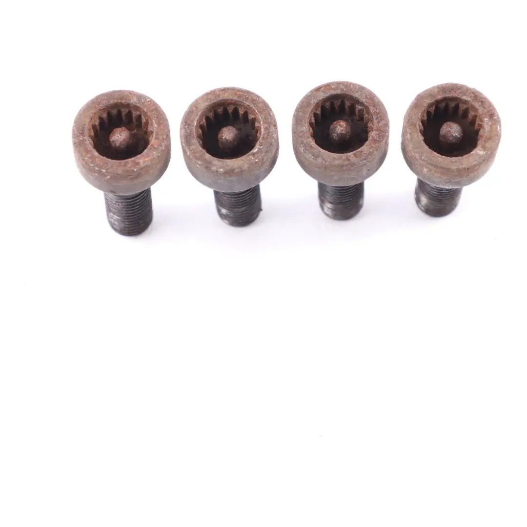 BMW E60 E84 E87 E90 Wheel Bolt Set Of Four Black With Adapter Security - SKU 2453959-4 - Part number 2453959