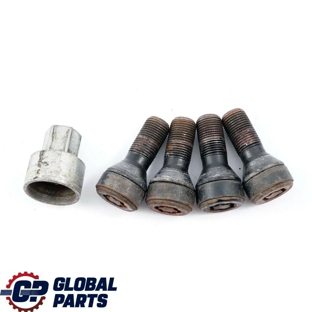 Set Bloccaggio Bullone Ruota Serrature Dado Sicurezza per Mini Cooper R56 F56 R60 con numero di parte 2453960 Mini Cooper R56 F56 R60 Set Bloccaggio Bullone Ruota Serrature Dado Sicurezza - SKU 2453960 - Numero di parte 2453960