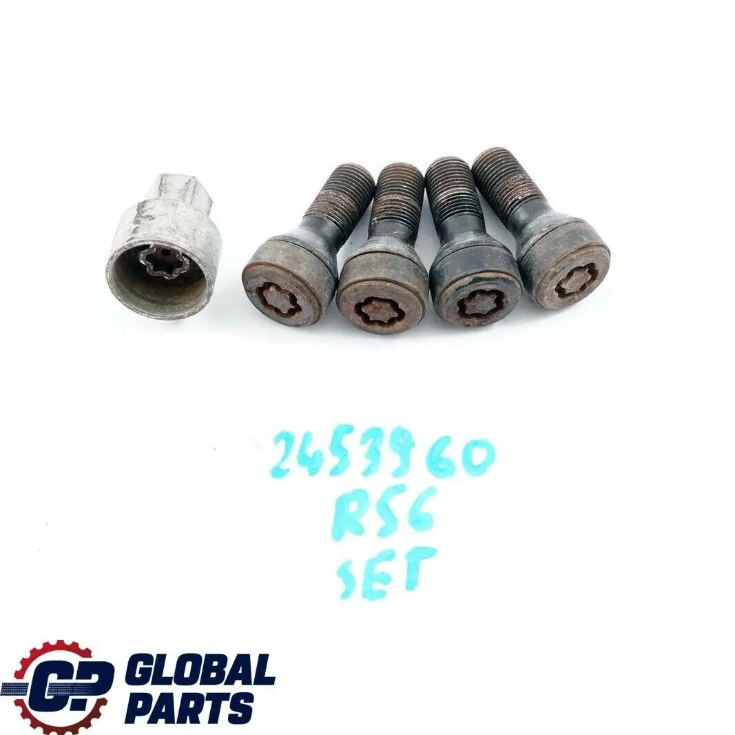 Set Locking Wheel Bolt Locks Security Nut to Mini Cooper R55 R56 F56 R60 R61 F60 with Part number 2453960 Mini Cooper R55 R56 F56 R60 R61 F60 Set Locking Wheel Bolt Locks Security Nut - SKU 2453960 - Part number 2453960