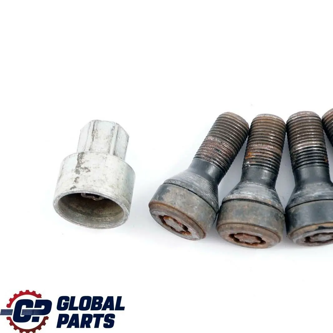 Set Bloqueo Tuerca Seguridad Perno Rueda Cerraduras para Mini R55 R56 F56 con número de pieza 2453960 Mini R55 R56 F56 Set Bloqueo Tuerca Seguridad Perno Rueda Cerraduras - SKU 2453960 - Número de pieza 2453960