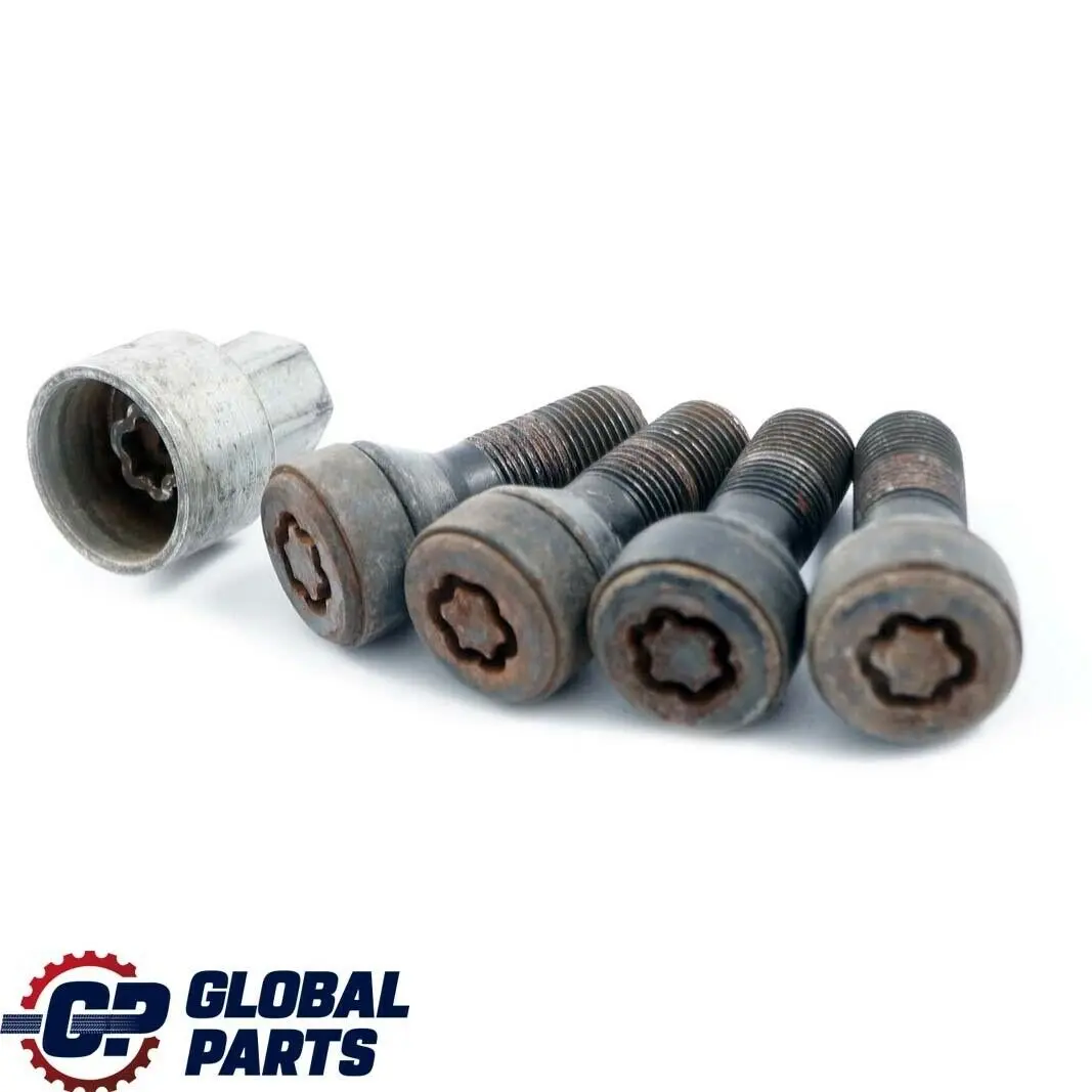 Set Bloqueo Tuerca Seguridad Perno Rueda Cerraduras para Mini R55 R56 F56 con número de pieza 2453960 Mini R55 R56 F56 Set Bloqueo Tuerca Seguridad Perno Rueda Cerraduras - SKU 2453960 - Número de pieza 2453960