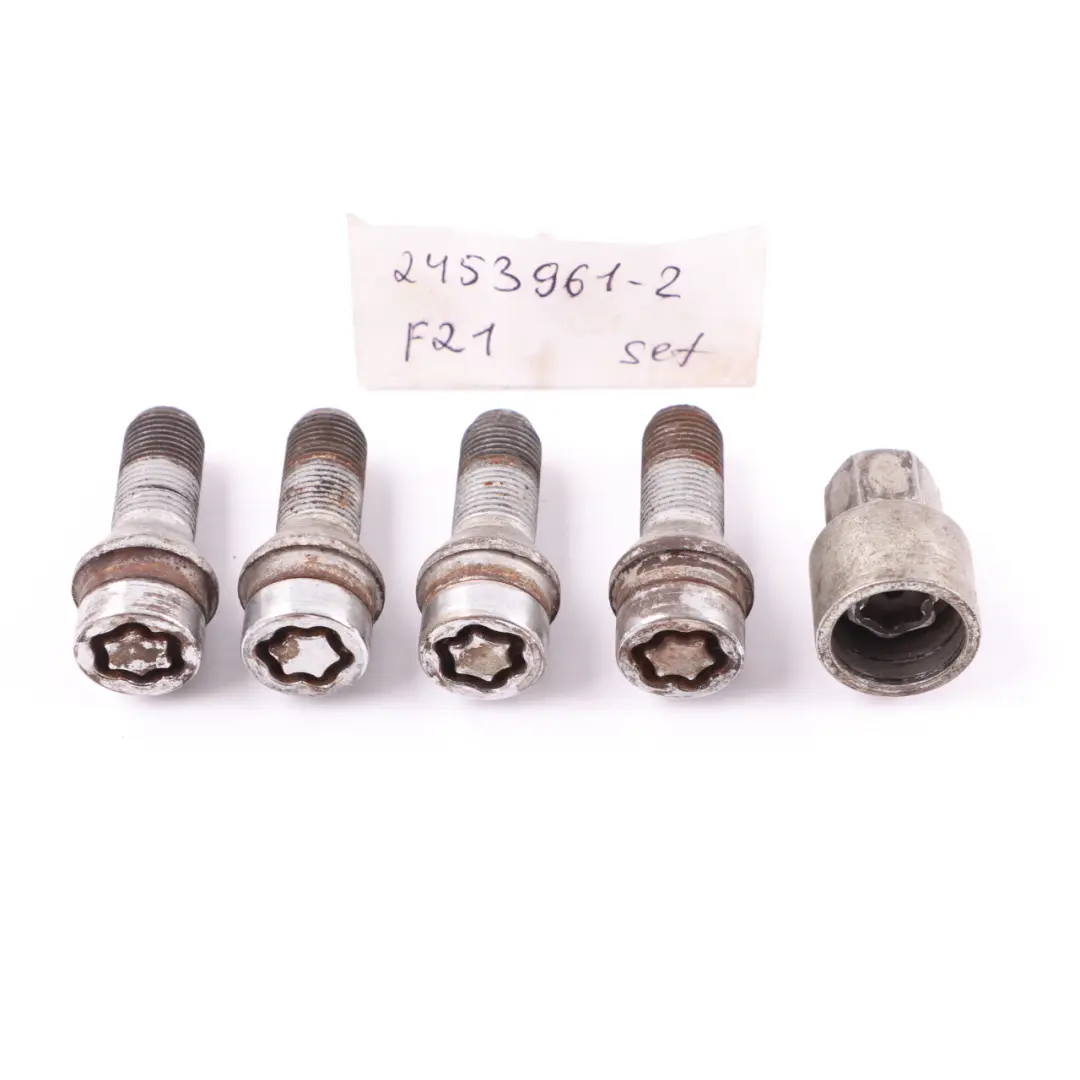  Security Bolt BMW F20 F21 F30 F31 F33 2 Set Locking Wheel Locks Nut - SKU 2453961-2 - Part number 2453961