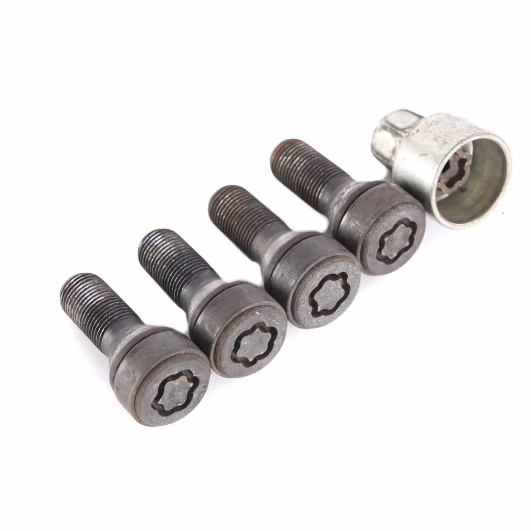 Perno de seguridad Juego bloqueo rueda Tuerca para BMW F20 F21 F30 F31 F33 con número de pieza 2453961 BMW F20 F21 F30 F31 F33 Perno de seguridad Juego bloqueo rueda Tuerca - SKU 2453961-3 - Número de pieza 2453961