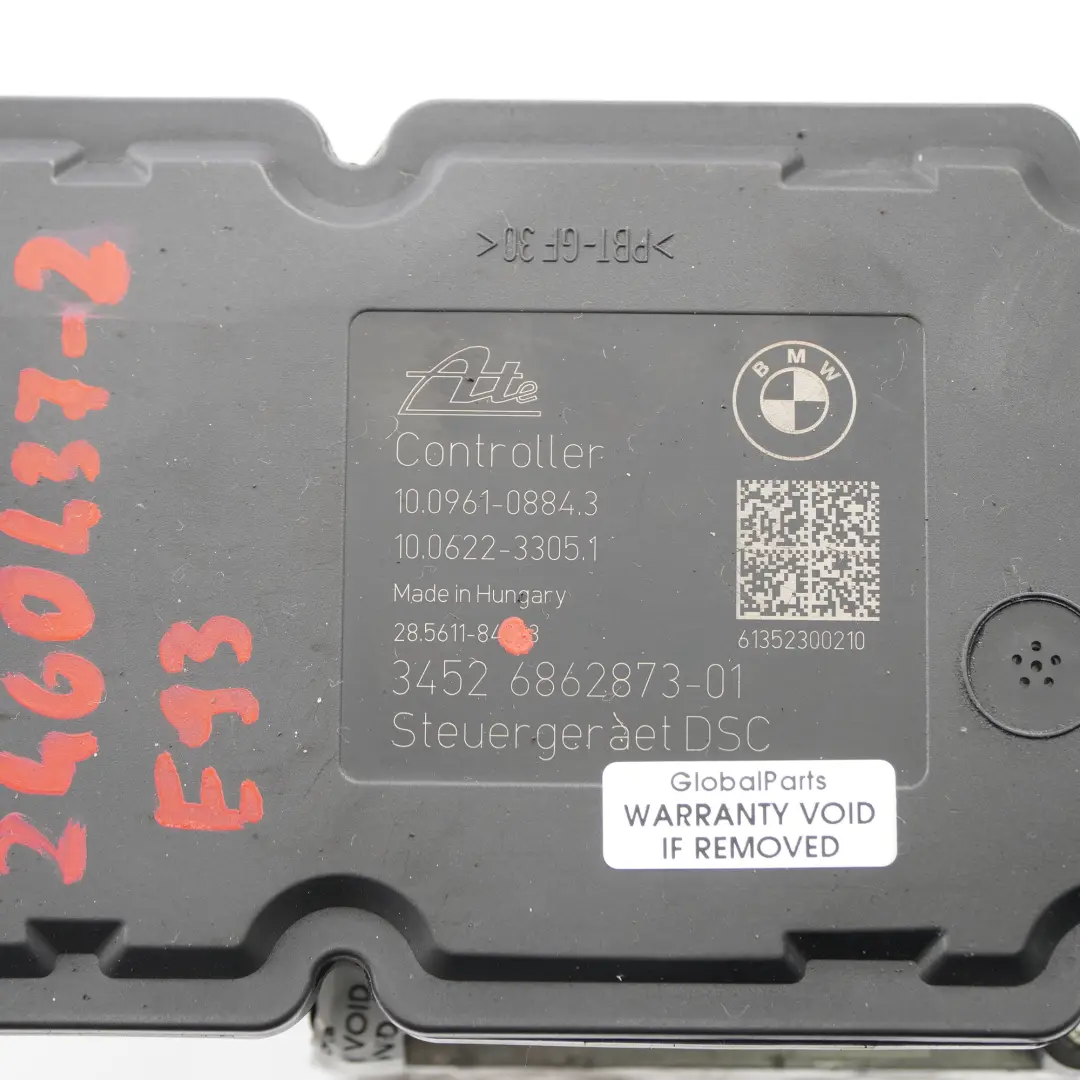 Pompa Freno DSC BMW E90 E91 E92 E93 ABS Unità Idrofreno 6862873 6862872 per con numero di parte 2460437 Pompa Freno DSC BMW E90 E91 E92 E93 ABS Unità Idrofreno 6862873 6862872 - SKU 2460437-2 - Numero di parte 2460437