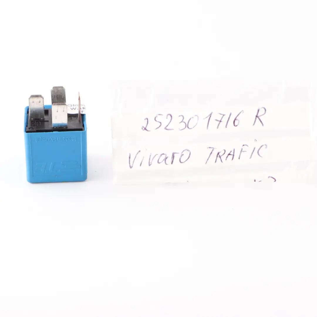 Renault Trafic Vauxhall Vivaro Relay 4-Pin Blue Unit - SKU 252301716R - Part number 252301716R