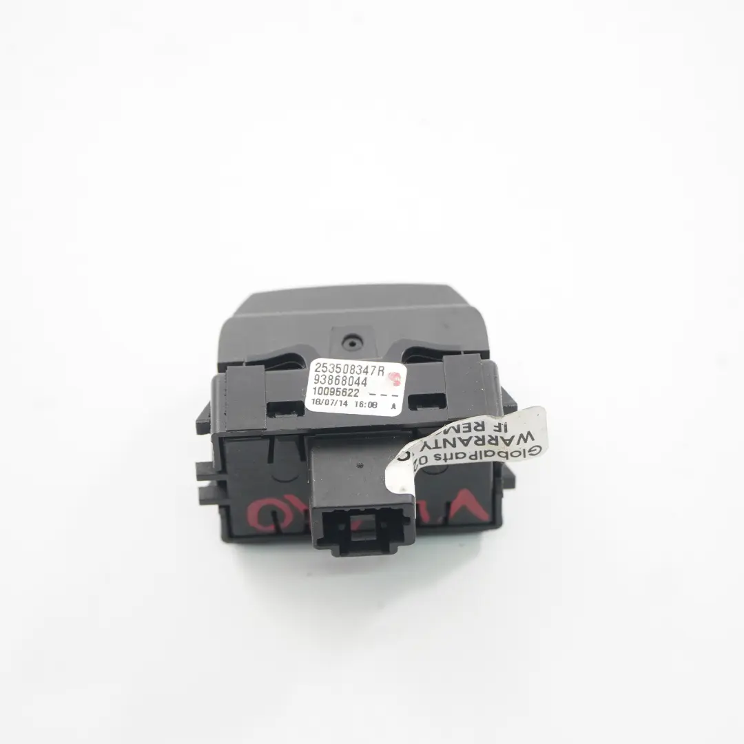 Opel Vivaro B Bouton d'interrupteur de dégivrage de la lunette arrière chauffée - SKU 253508347R - Numéro de pièce 253508347R