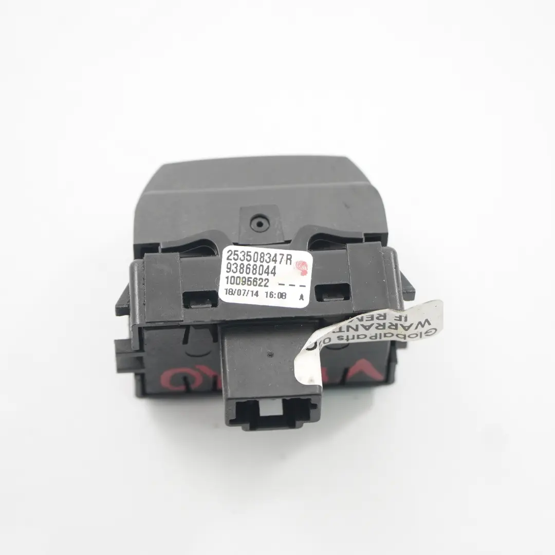 Opel Vivaro B Botón Interruptor Luneta Trasera Calefactada Desempañador - SKU 253508347R - Número de pieza 253508347R