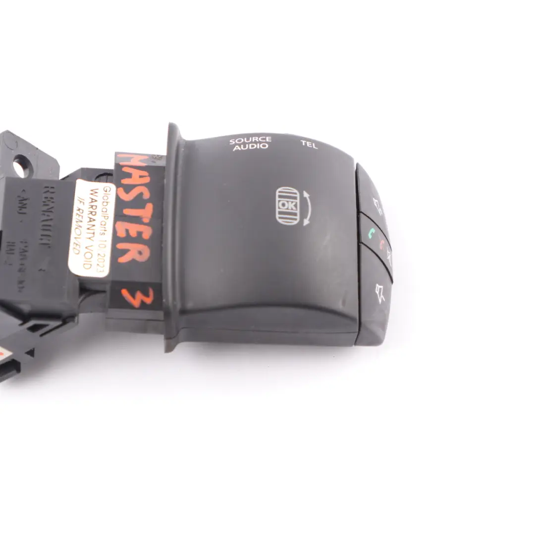 Radio Volume Control Stalk Switch Arm to Renault Master 3 with Part number 255529492R Renault Master 3 Radio Volume Control Stalk Switch Arm - SKU 255529492R - Part number 255529492R