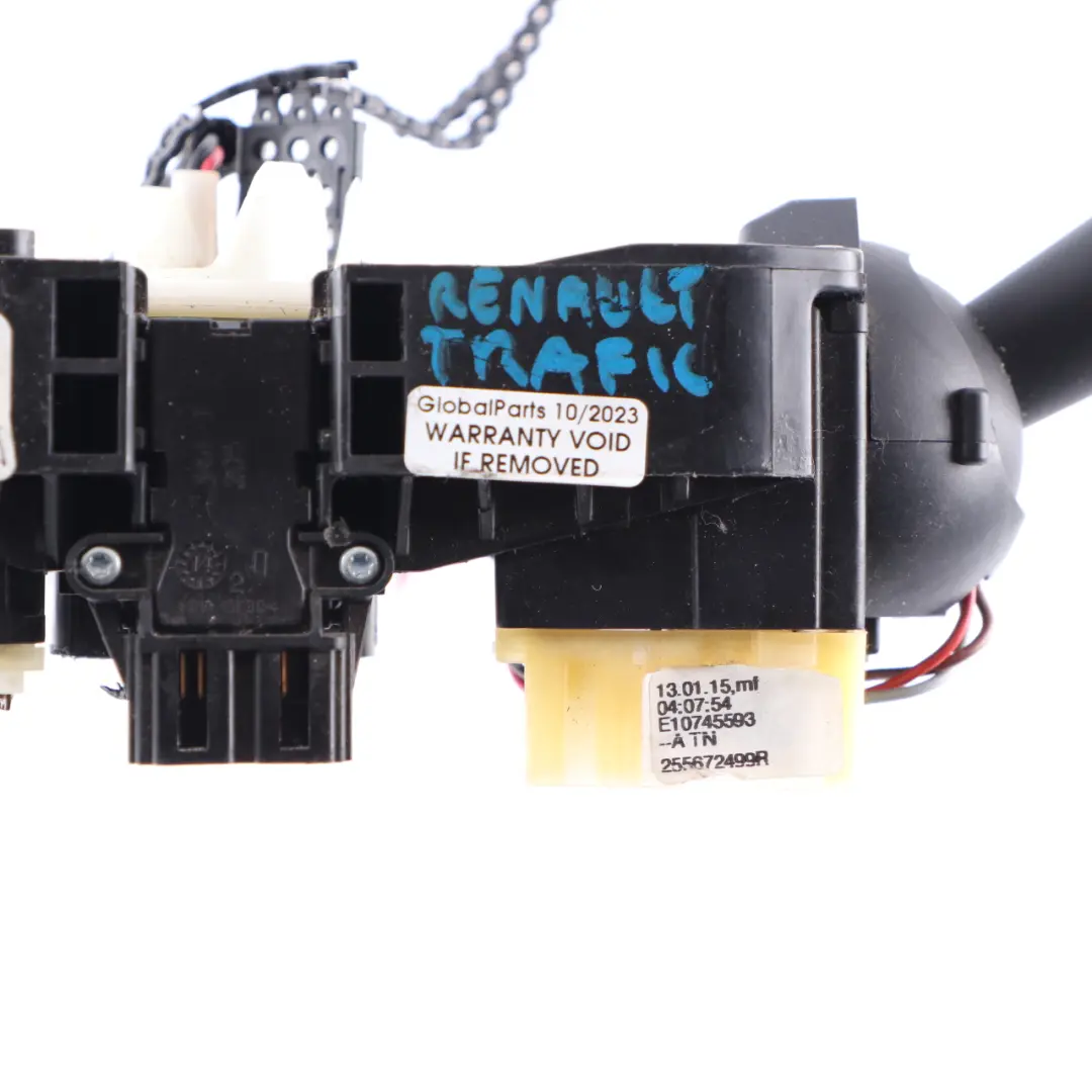 Indicator Wiper Stalk Slip Switch to Renault Trafic 3 Vauxhall Vivaro B with Part number 255672499R Renault Trafic 3 Vauxhall Vivaro B Indicator Wiper Stalk Slip Switch - SKU 255672499R - Part number 255672499R