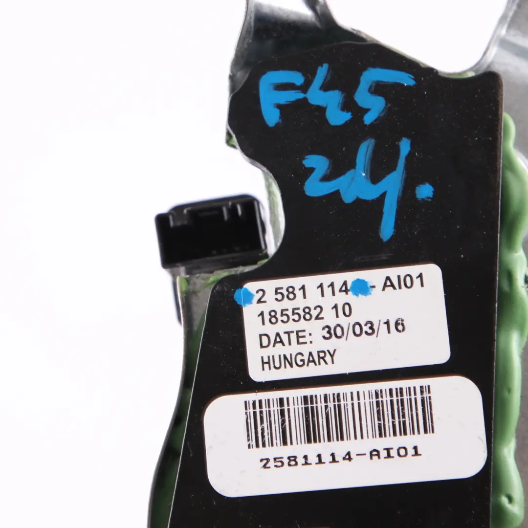 Motor Limpiaparabrisas Trasero BMW F45 Unidad Control Tapa Portón - SKU 2581114 - Número de pieza 2581114