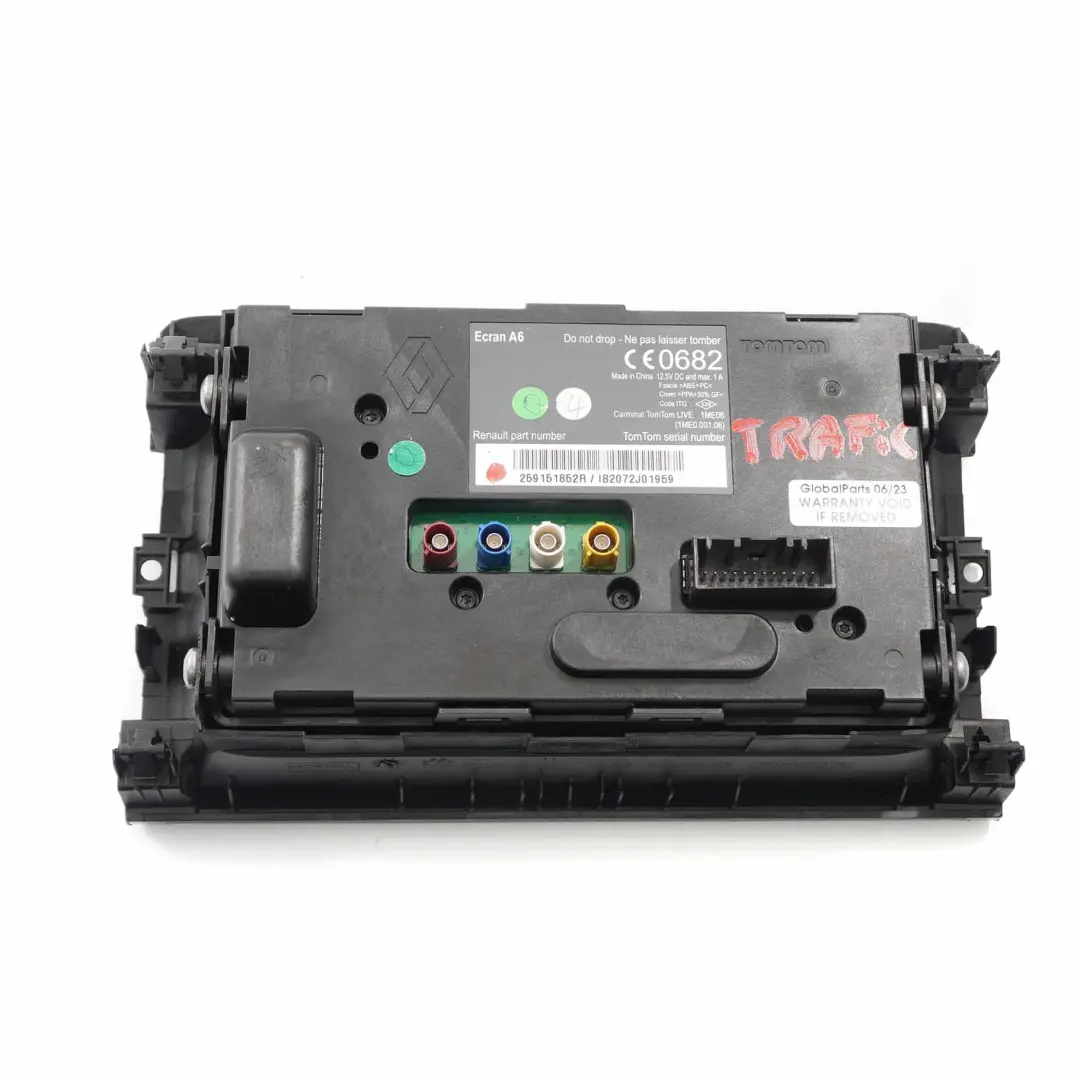 Display Screen Sat Nav Navigation Unit Dashboard Renault Trafic - SKU 259151852R - Part number 259151852R