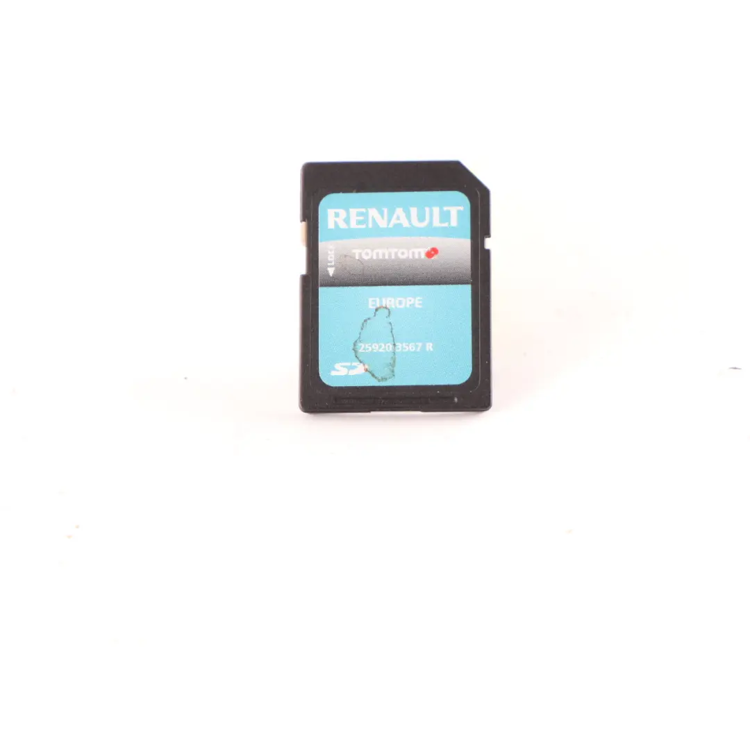 Card TomTom Map Pilot Navigation Europe to Renault SD with Part number 259203567R Renault SD Card TomTom Map Pilot Navigation Europe - SKU 259203567R - Part number 259203567R