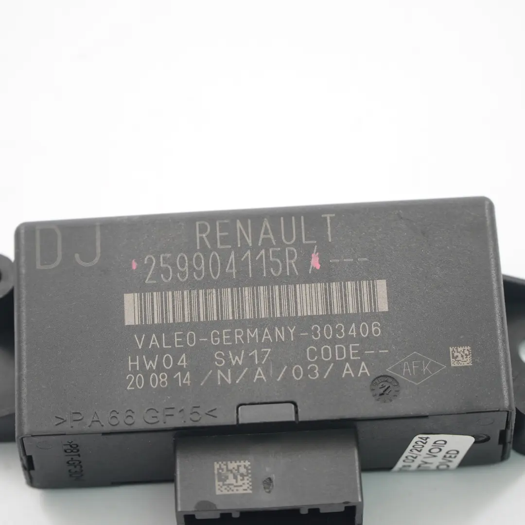 Parking Module Renault Trafic III Opel Vivaro B PDC Control Unit ECU to with Part number 259904115R Parking Module Renault Trafic III Opel Vivaro B PDC Control Unit ECU - SKU 259904115R - Part number 259904115R