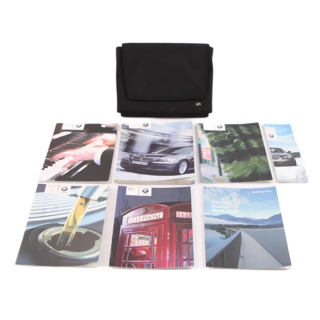 BMW 3 Series E90 E91 Service Booklet Owner's Handbook Pouch Case Wallet Set - SKU 2600001-1 - Part number 2600001