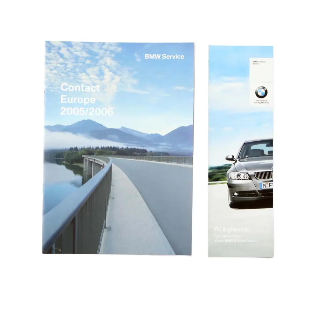 BMW 3 E90 3 Owner's Handbook Radio Instructions Pouch Case Wallet - SKU 2600001-3 - Part number 2600001