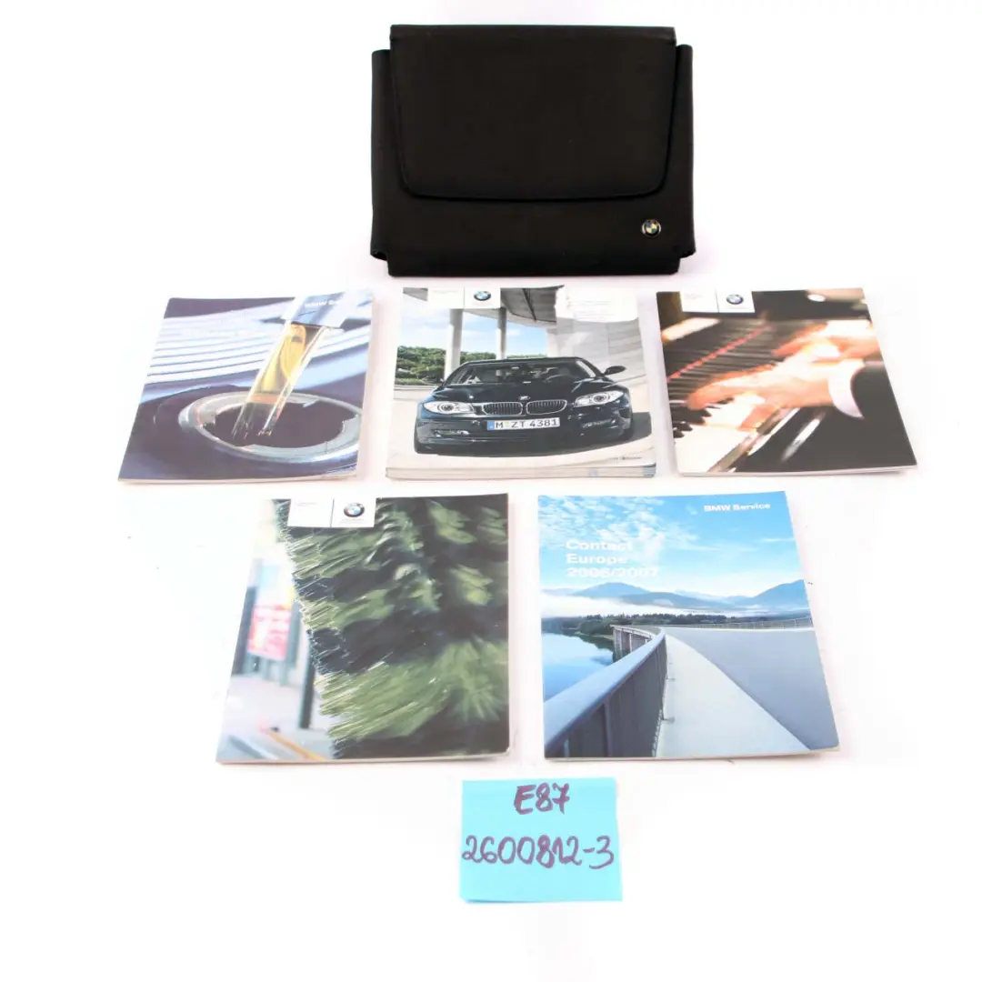 Booklet Owner's Handbook Book Case Wallet Pouch Slipcase to BMW 1 E81 E87 LCI 3 with Part number 2600812 BMW 1 E81 E87 LCI 3 Booklet Owner's Handbook Book Case Wallet Pouch Slipcase - SKU 2600812-3 - Part number 2600812