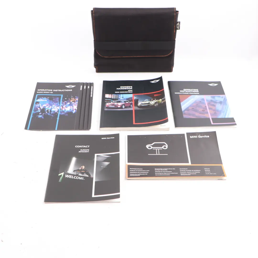 Mini R56 R57 LCI Service Booklet Owner's Handbook Pouch Case Wallet Set - SKU 2601595 - Part number 2601595