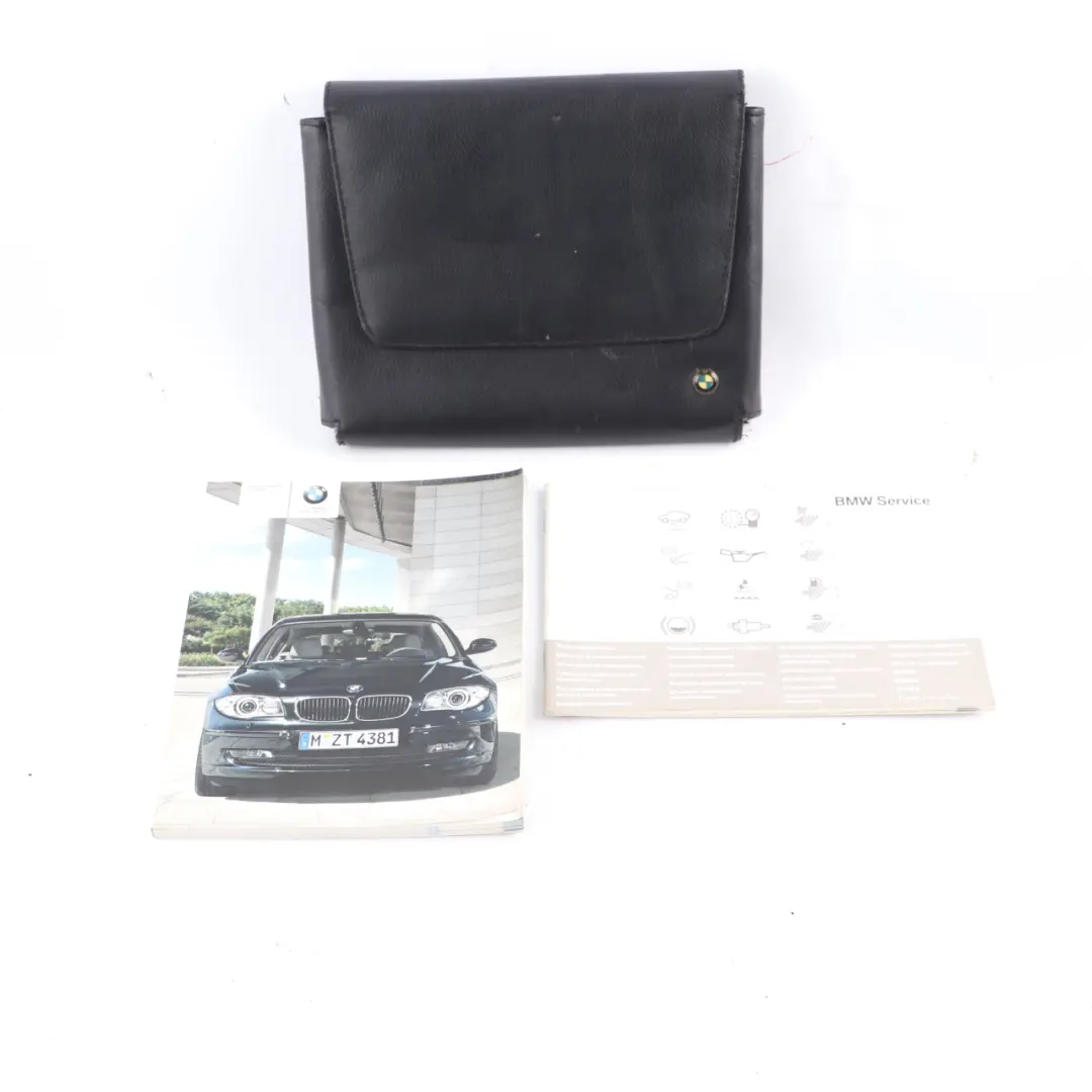 BMW E81 E87 LCI Owner's Handbook Service Booklet Case Wallet Pouch Set - SKU 2601707-2 - Part number 2601707