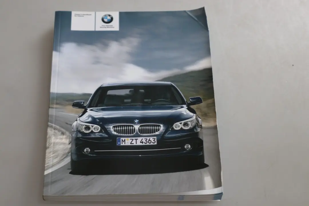BMW 5 Series E60 E61 LCI Owner's Handbook Case Pouch Wallet - SKU 2602158 - Part number 2602158