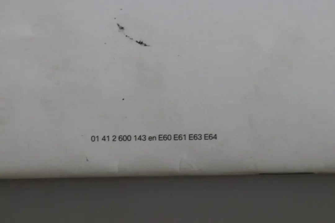 Owner's Handbook Case Pouch Wallet to BMW 5 Series E60 E61 LCI with Part number 2602158 BMW 5 Series E60 E61 LCI Owner's Handbook Case Pouch Wallet - SKU 2602158 - Part number 2602158