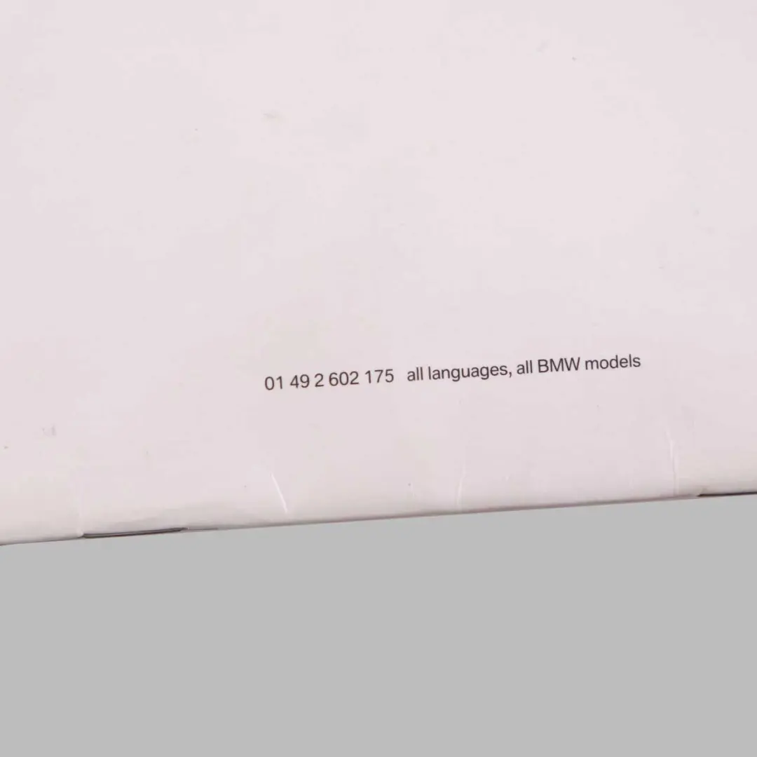 BMW 1 3 5 X3 Series E60 E61 E81 E83 E87 E90 E91 LCI Service Booklet - SKU 2602175 - Part number 2602175