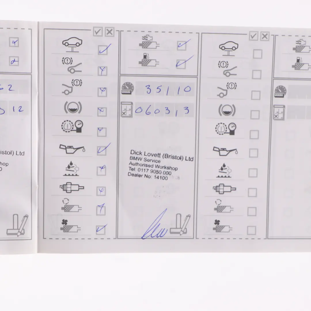 BMW E82 E88 Owner's Handbook Service Book Set Case Pouch - SKU 2602798 - Part number 2602798