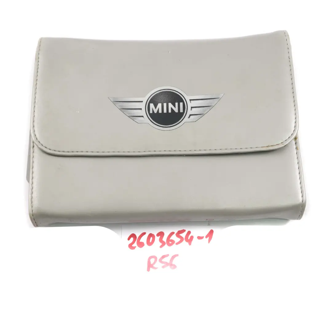 Handbook Book Cloth Slipcase Pouch Case Wallet Storage to Mini Cooper R55 R56 R57 with Part number 2603654 Mini Cooper R55 R56 R57 Handbook Book Cloth Slipcase Pouch Case Wallet Storage - SKU 2603654-1 - Part number 2603654