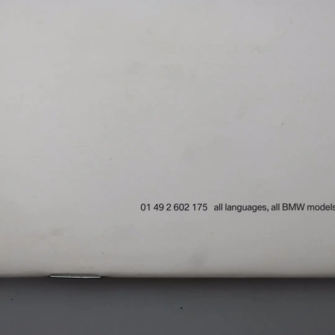 BMW 1 er E81 E87 LCI Betriebsanleitung ENGLISCH + Bezug - SKU 2604030 - Teilenummer 2604030