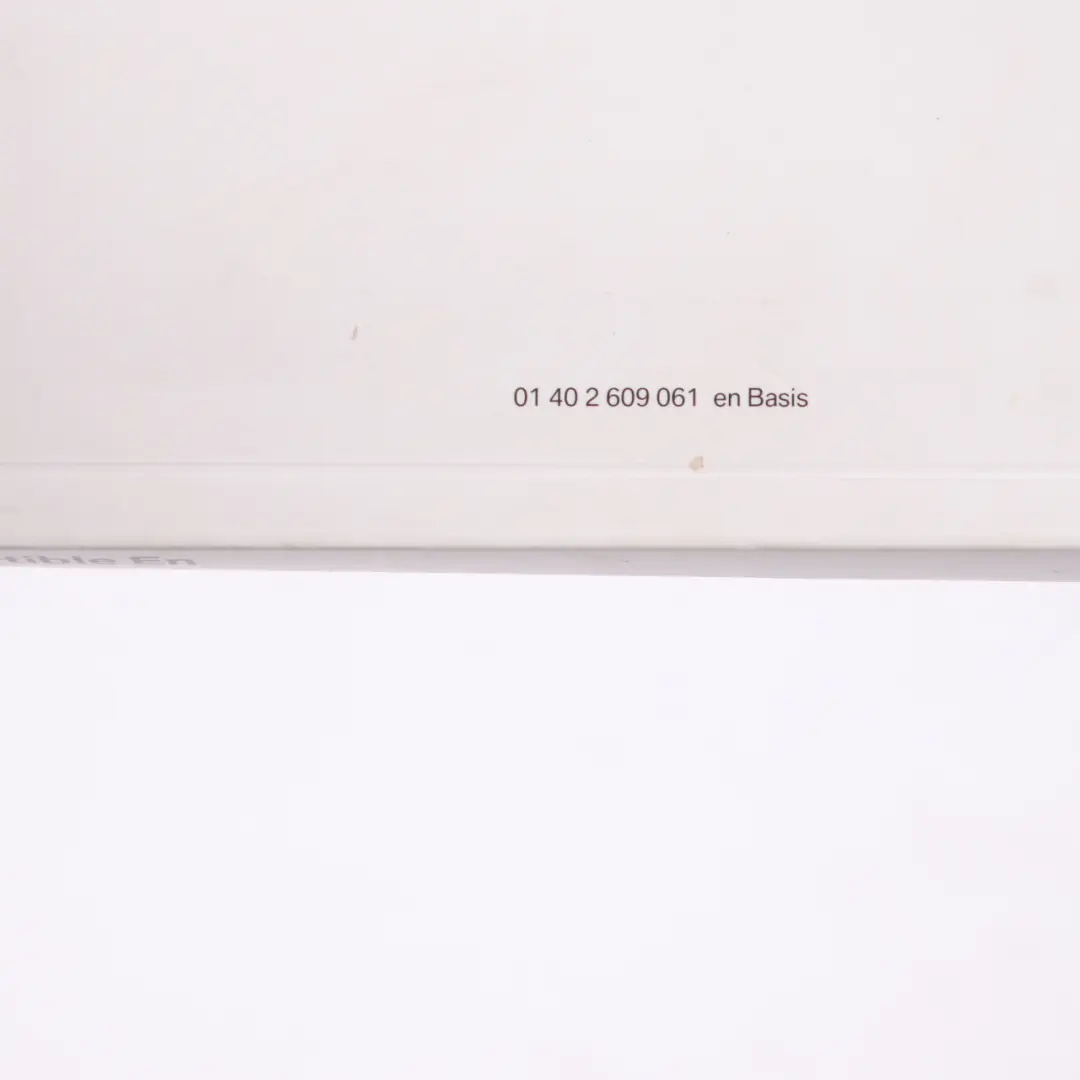 Owner's Handbook Book Set Case Pouch to BMW 1 Series E82 E88 with Part number 2609061 BMW 1 Series E82 E88 Owner's Handbook Book Set Case Pouch - SKU 2609061 - Part number 2609061